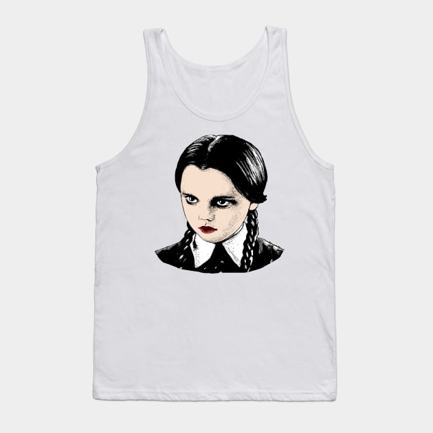 Wednesday Addams 1 Tank Top by valentinahramov